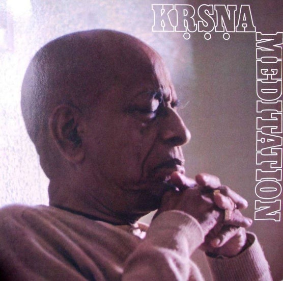 Prabhupāda während der Aufnahmen des Albums Kṛṣṇa Meditation auf Schloss Rettershof