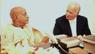 Prabhupāda speaking with Prof. Dürckheim